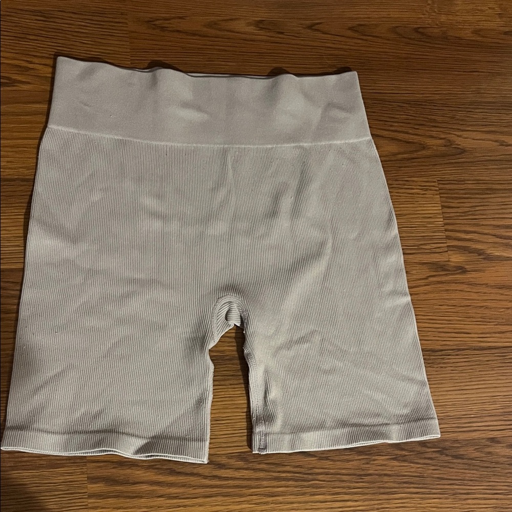 Beige Gilly Hicks Biker Shorts